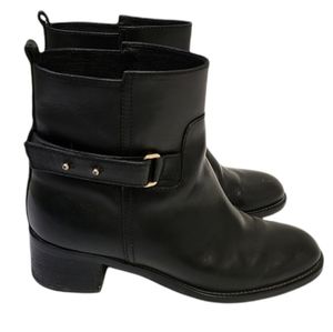 J. Crew‎ Shoes Womens Size 8 Black Booties Parker Leather Ankle Boots